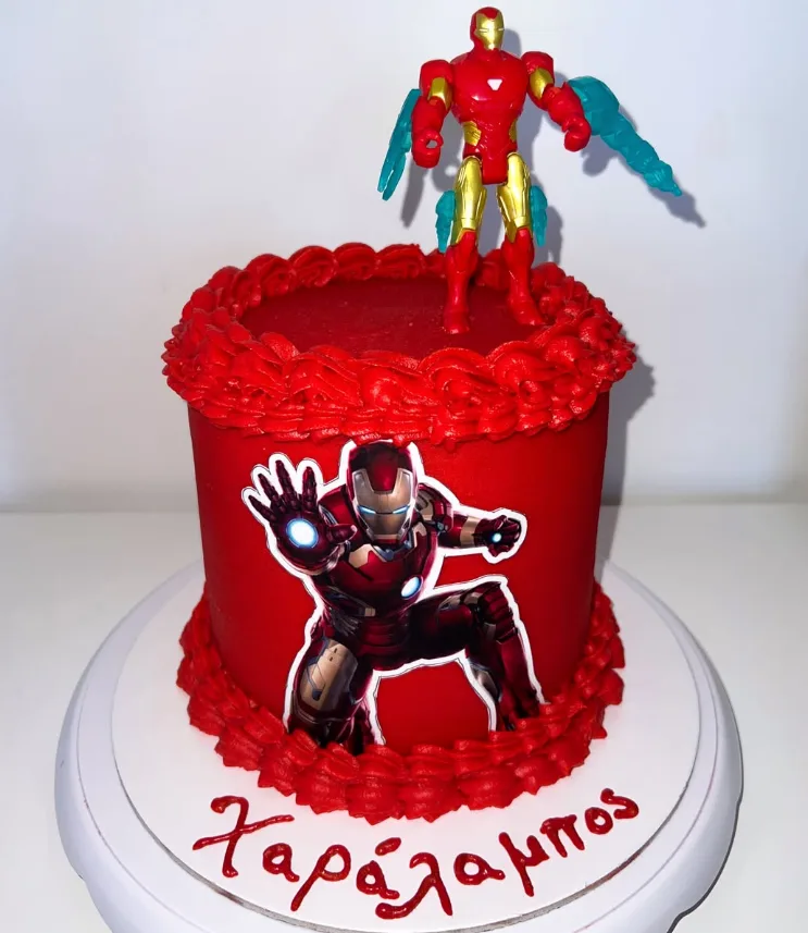 Iron Man themed cake